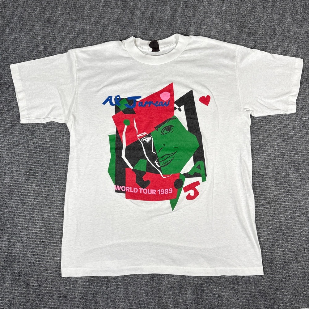 Vintage Al Jarreau World Tour 1989 T Shirt Mens Vintage Concert Tee